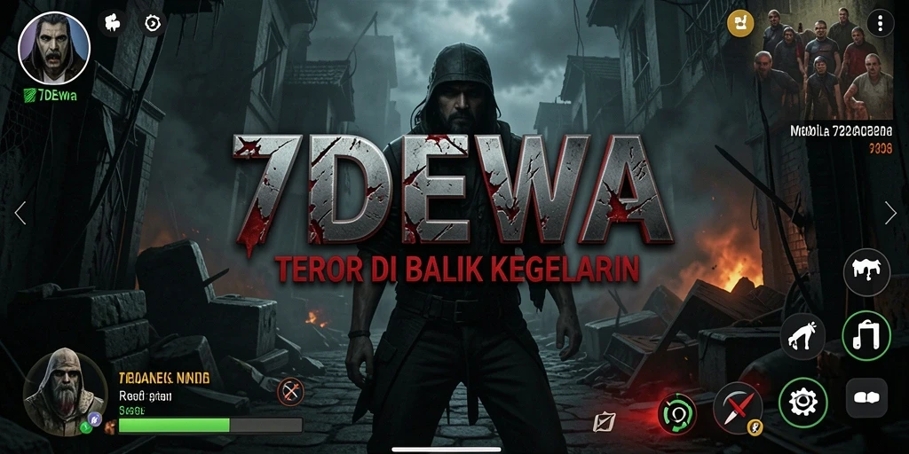 Gameplay 7DEWA yang menegangkan dengan suasana mencekam.