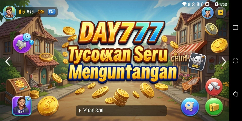 Tampilan menarik dari gameplay Tycoon di DAY777.