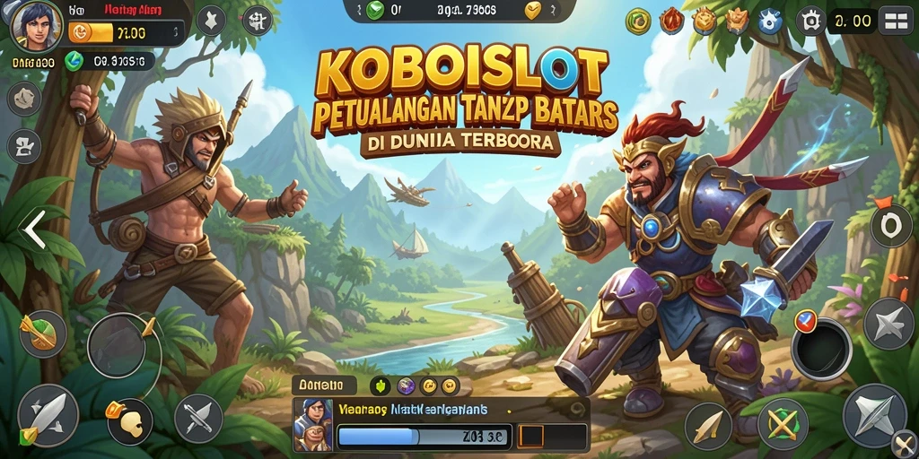Tangkapan layar KOBOISLOT menampilkan aksi petualangan Open World yang menawan.