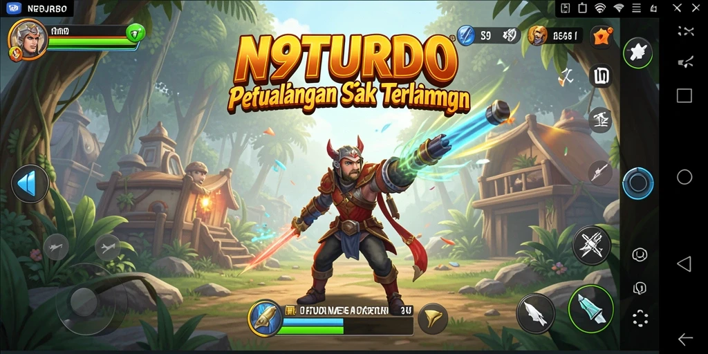 Gameplay N9TURBO yang mendebarkan dan penuh petualangan.