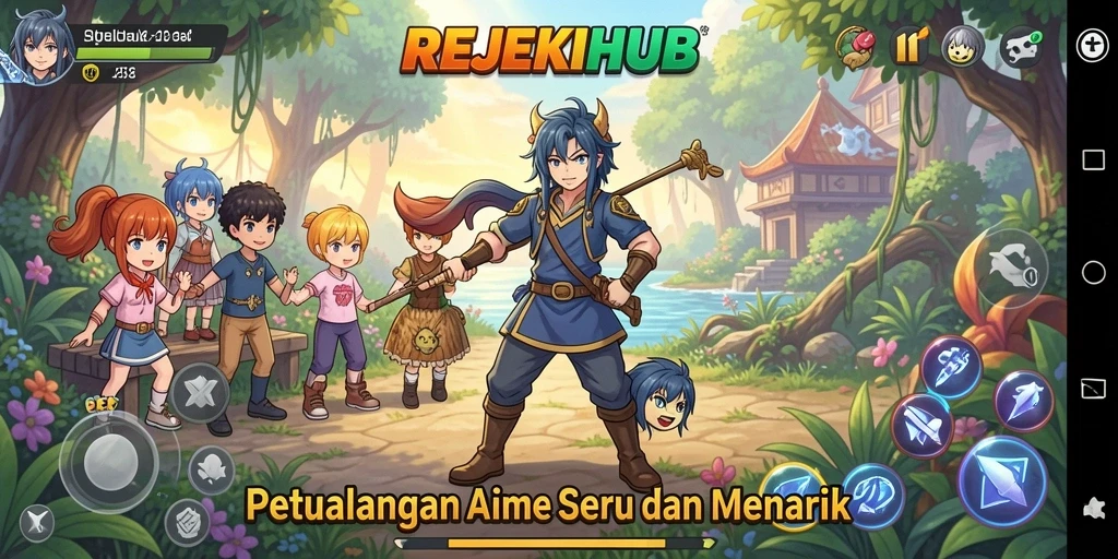 Gameplay menarik yang menampilkan karakter anime ikonik.