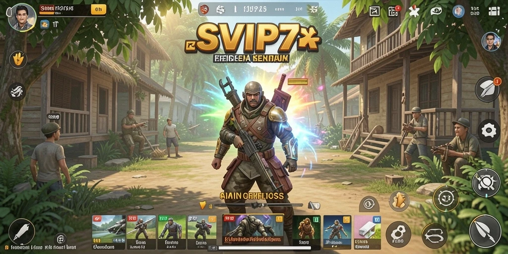 Tangkapan layar gameplay SVIP7 yang menampilkan simulasi kehidupan