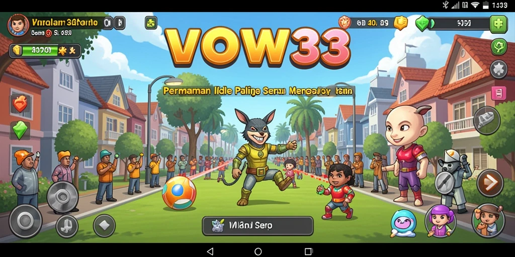Tangkapan layar gameplay WOW33 yang menampilkan keseruan pengelolaan sumber daya.